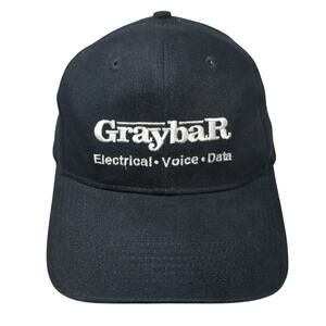 Graybar Electrical Voice Data Snapback Cap Black One Size Adjustable Embroidered